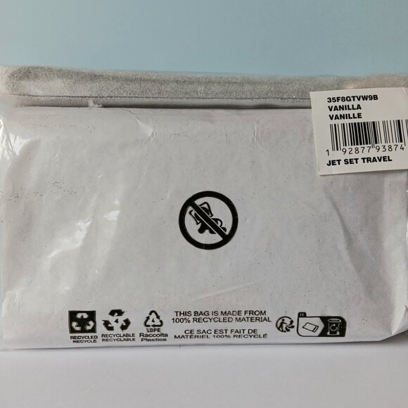 MICHAEL KORS NWT Large Jet Set Embellished Travel Denim Wristlet Phone Wallet - Picture 5 of 5